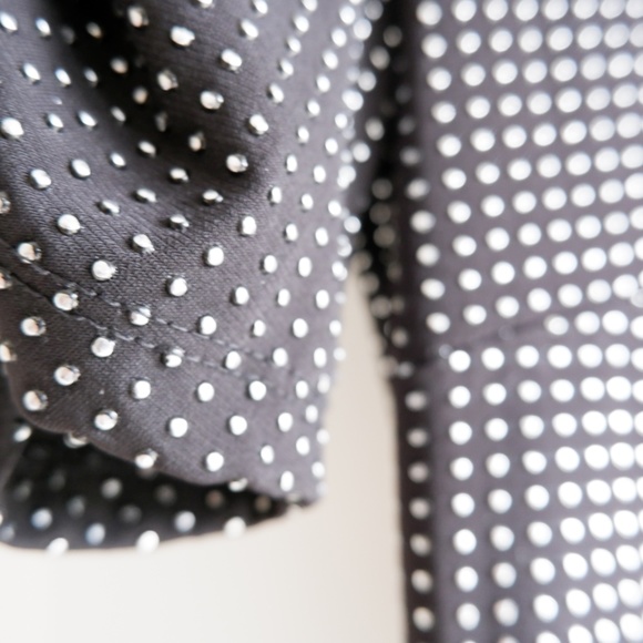 michael kors mini dress / black with silver metal dots / xs - Picture 5 of 6